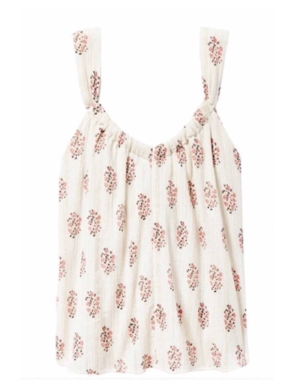La Vie Rebecca Taylor Women’s Cream Floral Tank Top